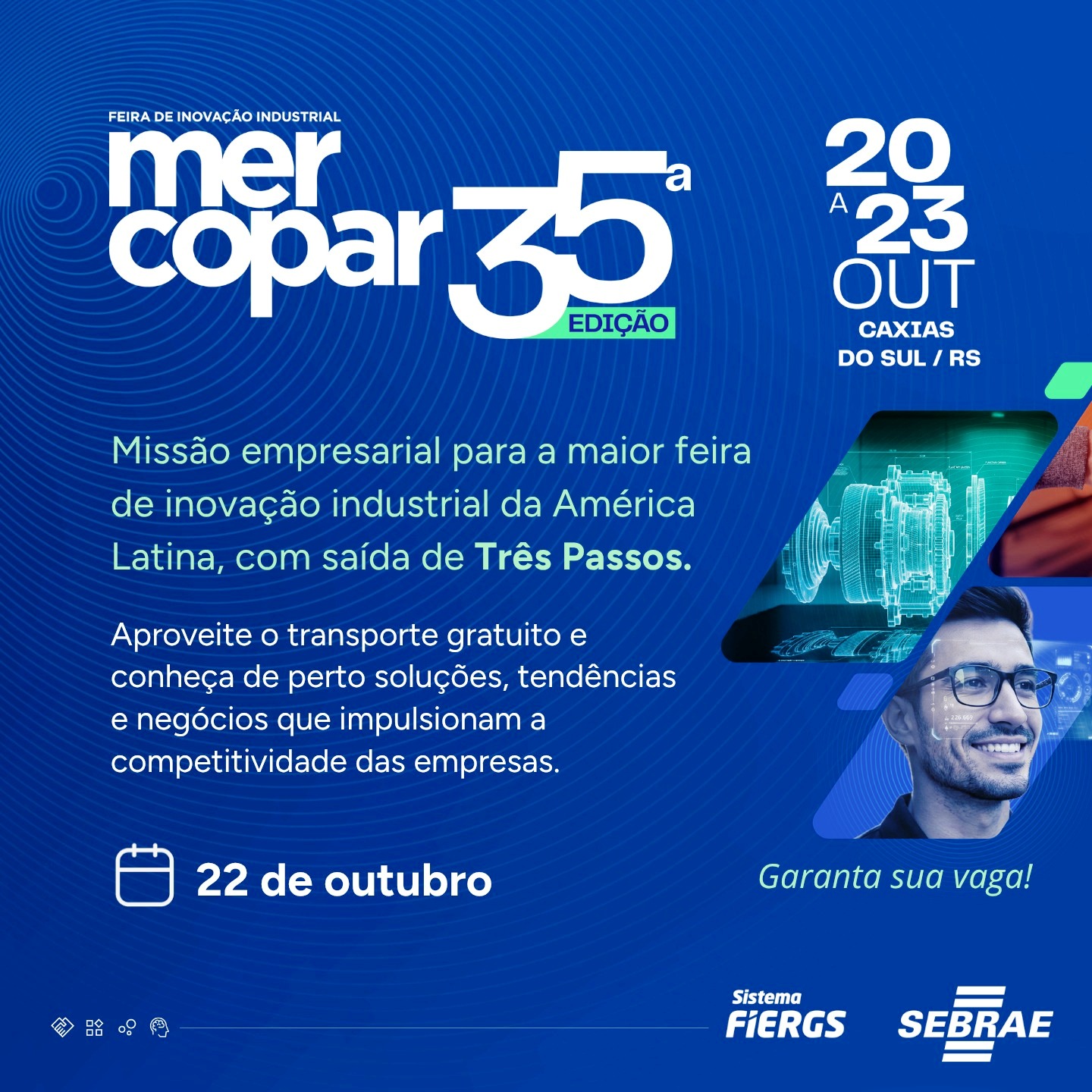 Foto relacionada à notícia: EMBARQUE NA MISSÃO PARA A MERCOPAR EM CAXIAS DO SUL!!!